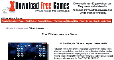 Сразитесь с цыплятами и другими захватчиками в разделе Скачать бесплатные игры